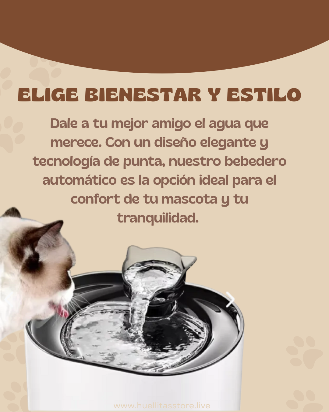 Fuente de Agua Inteligente para Mascotas