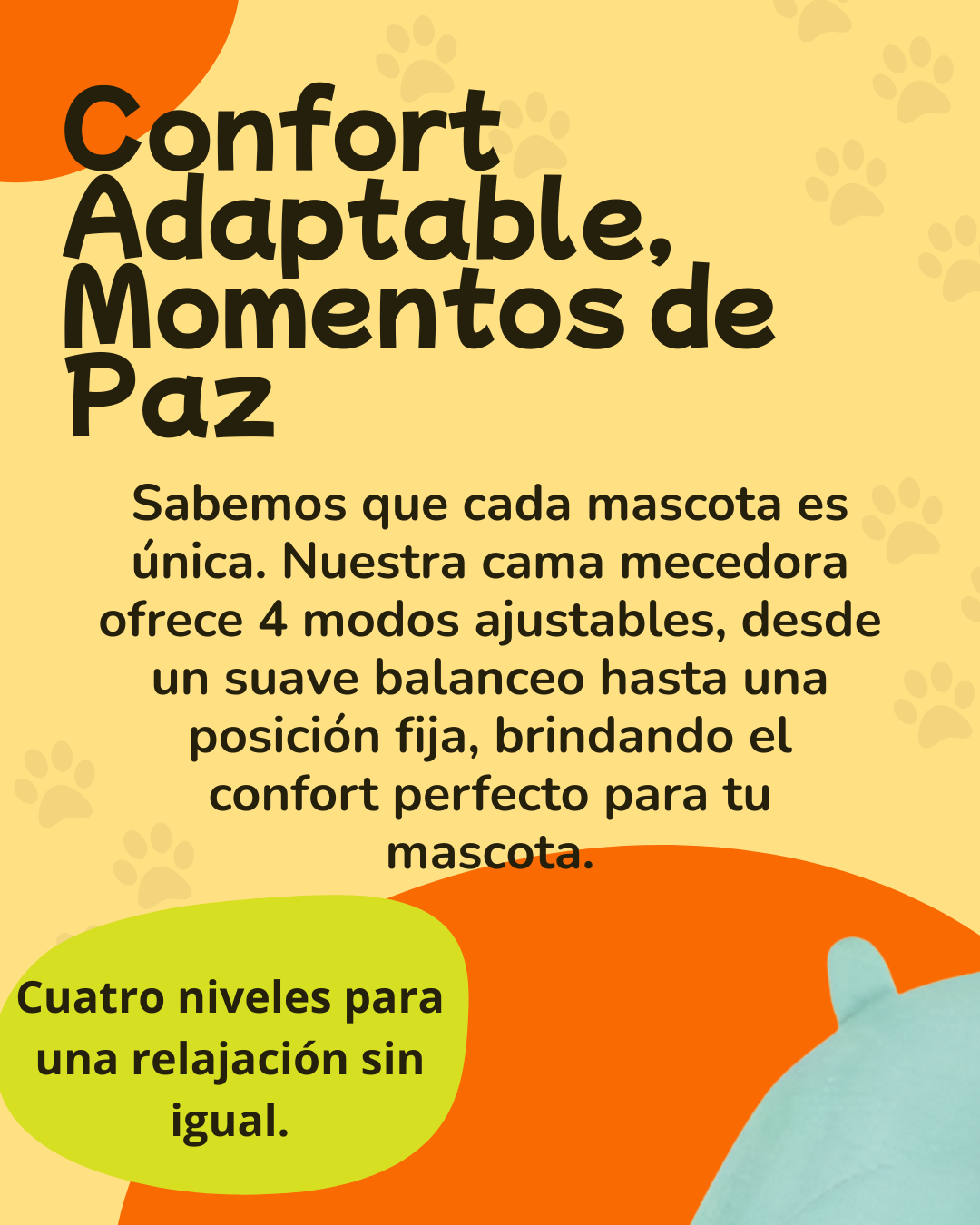 Cama Mecedora Premium para Mascotas